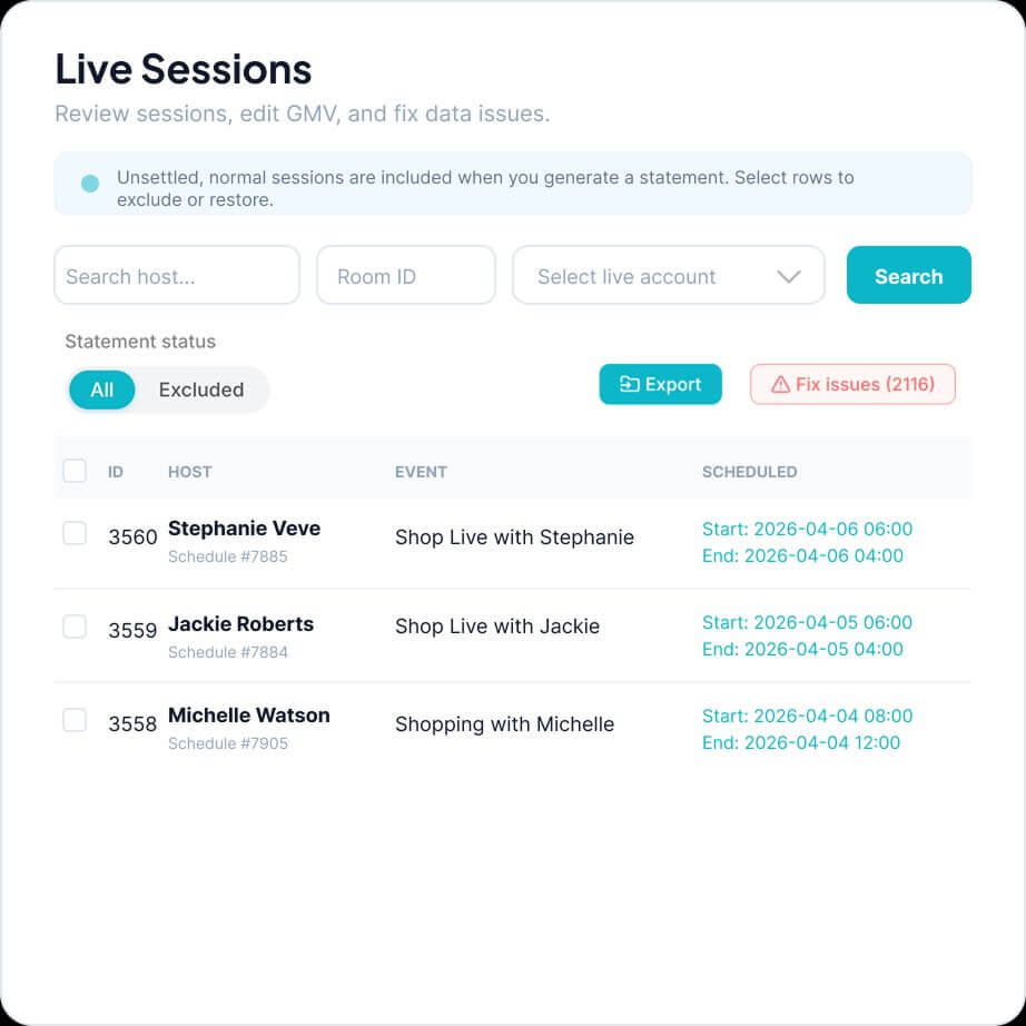 Opsique live sessions preview